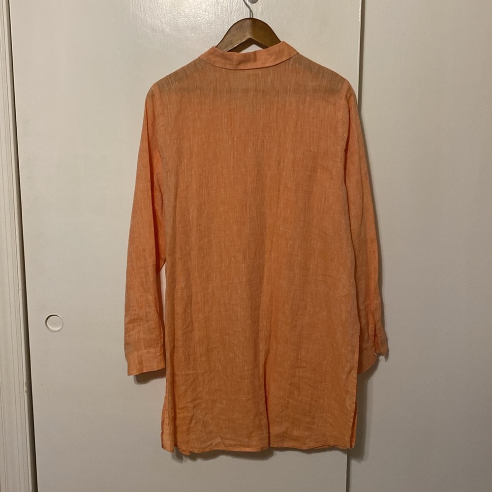 J. Jill Peach linen Tunic Top - Picture 8 of 14